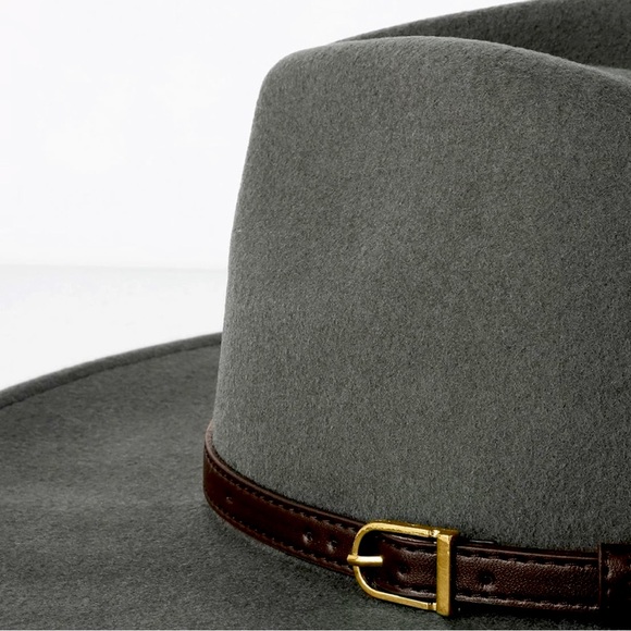 LULU'S NWOT Springsteen Grey Wool Hat - Picture 4 of 10